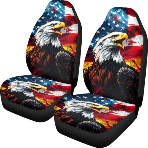 ELEQIN - Fundas de asiento protectoras para automóvil, diseño tribal navajo, azteca, africano, para la mayoría de autos, sedán, SUV, camioneta