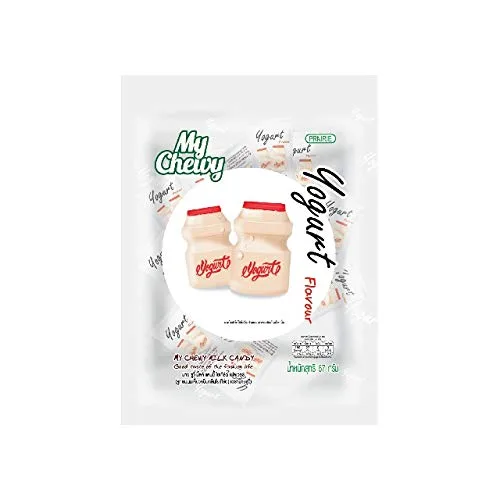 My Chewy Caramelo de leche, caramelo masticable suave 19 tabletas, tamaño 2.36 oz x 2 paquetes (sabor yogur)