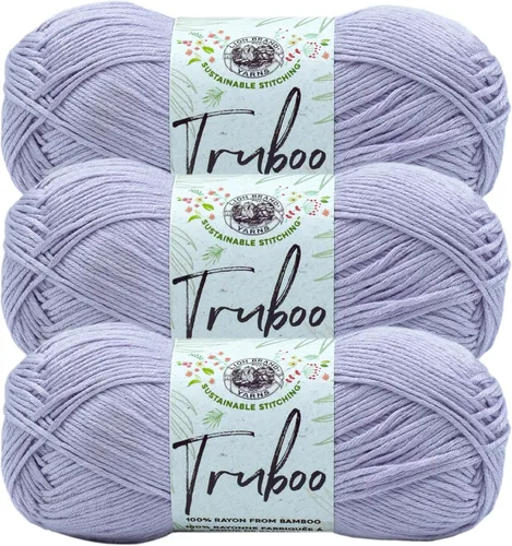 Vista 51 de Lion Brand Yarn Truboo Yarn, Azul (1 madeja)