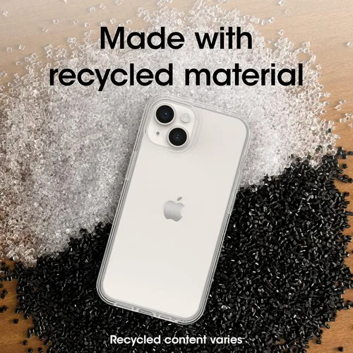 Vista 6 de OtterBox Funda para iPhone 14 y iPhone 13 Symmetry Series transparente, ultra elegante, compatible con carga inalámbrica, bordes elevados que