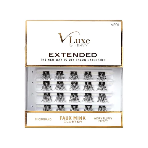 Vista 7 de VLuxe by iEnvy Extended Collection: Extensión de pestañas 3D extendida – Pluatherlight sintético reutilizable pestañas artificiales multipaquete