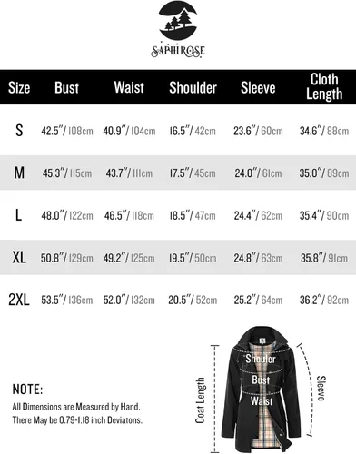 Vista 6 de Chaqueta larga para lluvia, con capucha, para mujer, cortavientos para exteriores