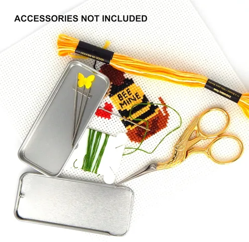 Vista 4 de Estuche magnético para agujas de coser excelentes agujas de costura Faux Vintage