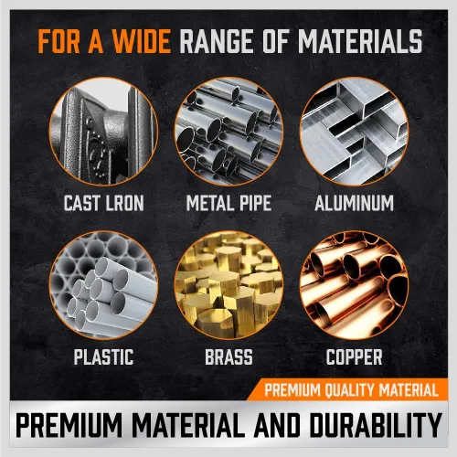 Vista 6 de HORUSDY Kit de 5 piezas de grifos de tubería NPT con estuche de almacenamiento resistente, herramientas de roscado de acero al carbono de alta