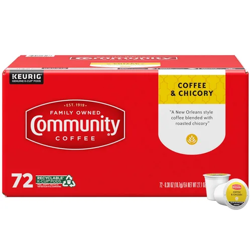 Vista 9 de Community Coffee Coffee & Chicory - 12 cápsulas de café, tostado medio oscuro, compatible con cafeteras Keurig 2.0 K-Cup, 12 unidades (paquete de 1)