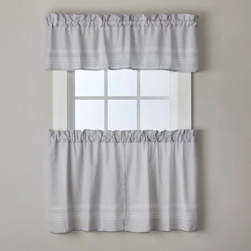 Vista 3 de SKL HOME por Saturday Knight Ltd. Adelyn Valance, 56x13, Gris