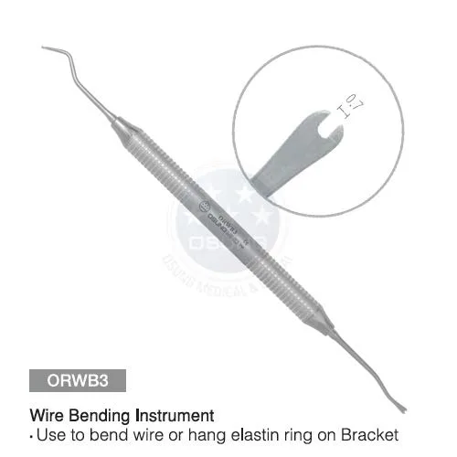 Vista 3 de OSUNG Instrumento dental de banda de alambre Ortho, ORWB3, 2 piezas