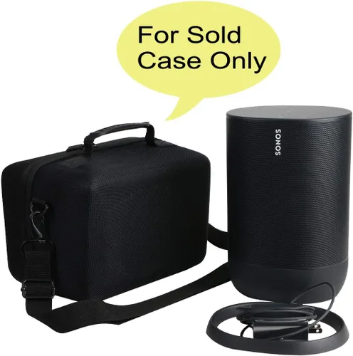 Vista 2 de co2CREA Estuche rígido de viaje para altavoz Sonos Move y base de carga