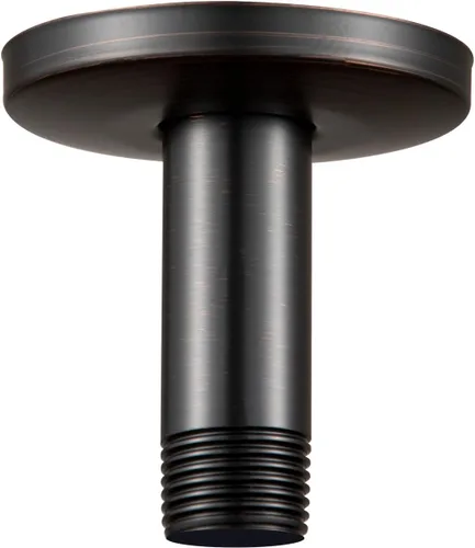 Vista 12 de OFFO Brazo de ducha con brida, oro brillante de 3 pulgadas, cabezal de ducha de lluvia de repuesto, brazo recto, montado en techo para cabezal