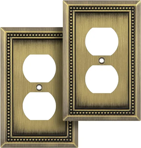 Vista 126 de Henne Bery Sunken Pearls Placa de Pared Decorativa de Servicio Pesado Placa de Interruptor Cubierta de Tomacorriente