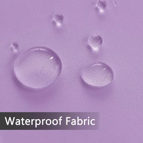 Vista 121 de SpaceDresser Cortinas traslúcidas impermeables para patio y exteriores – 2 paneles de cortina transparente con bolsillo para barra para sala