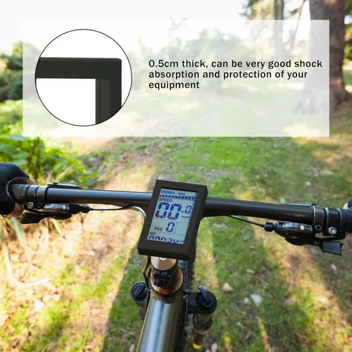 Vista 5 de Protector de borde protector para pantalla M5 Lectric XP, cubierta protectora suave absorbente de golpes (negro)