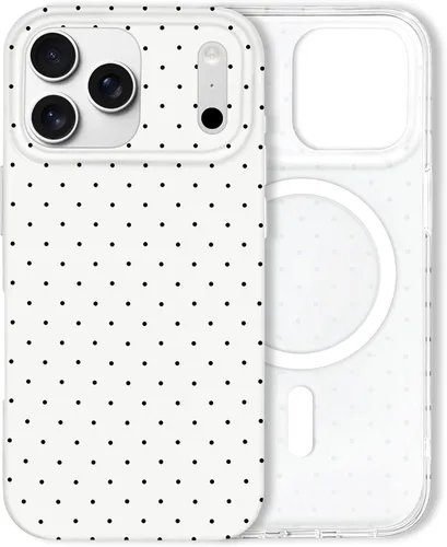 Vista 93 de Hython Funda para iPhone 11, diseño estético de lunares, funda simple de 6.1 pulgadas, delgada, antiarañazos, de poliuretano termoplástico suave, a