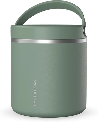 Vista 17 de Hydrapeak Tarro de comida de acero inoxidable con aislamiento al vacío de 25 onzas para comida caliente y fría, recipiente de boca ancha a prueba