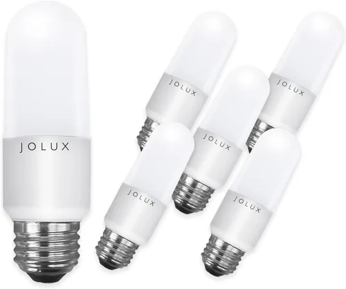 Jolux Bombillas LED, clasificación de accesorio cerrado, equivalente a 60 W, blanco cálido de 3000 K, 800 lúmenes, bombillas LED E26 con base de