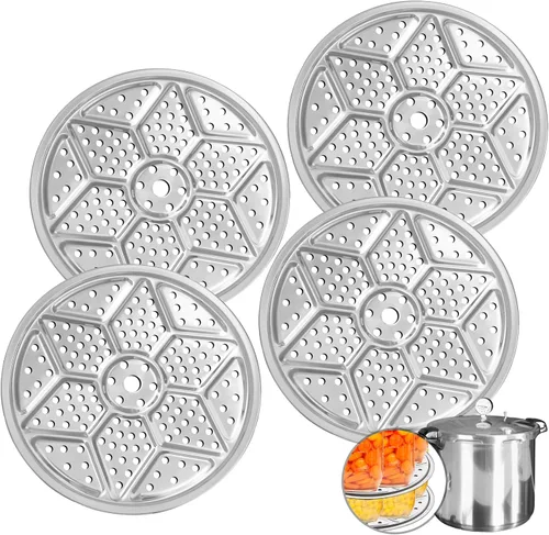 Paquete de 4 estantes para latas a presión, estante de acero inoxidable para olla a presión, estante de conservas de 11 pulgadas para latas de baño