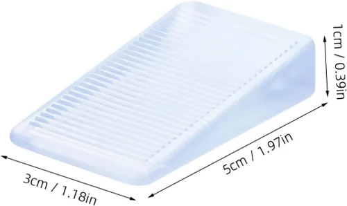 Vista 2 de DOITOOL 8 piezas de tapete para muebles, almohadilla de elevación de mesa, bloque de tope de puerta, cuñas de inodoro, no rayones, para nivelar