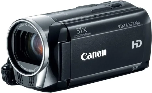 Canon Vixia HF R300 - Videocámara de memoria flash Full HD con zoom avanzado de 51x