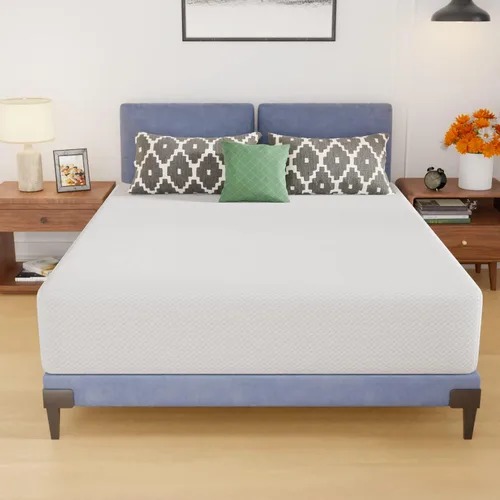 Vista 117 de PayLessHere Colchón matrimonial de espuma viscoelástica de gel de 12 pulgadas con tela suave transpirable y lavable, funda con cremallera, colchón