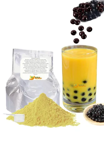 Vista 20 de Mezcla instantánea de té con leche negra para té de burbujas Boba saborizado para té con leche, mezcla de bebida instantánea de alta calidad, bolsa