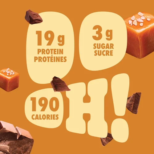 Vista 4 de Pure Protein Barras de proteína sin gluten, aperitivos, caramelo salado y chocolate, 1.76 oz/1.8 oz, 6