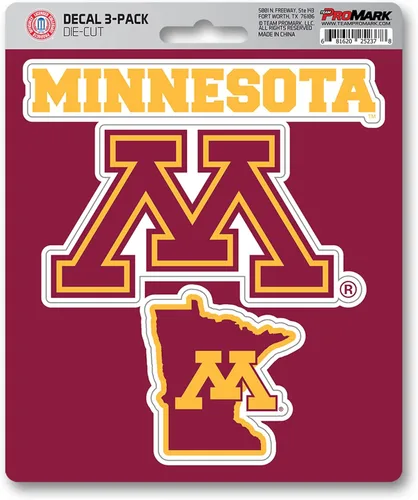 Vista 19 de FANMATS NCAA Unisex NCAA 3 Piece Decal Set