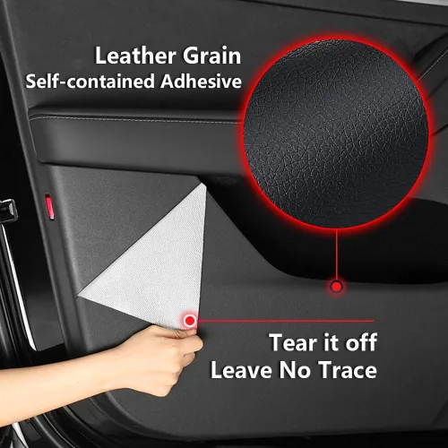 Vista 3 de Protector de coche para puerta anti patadas para Volvo XC60 Accesorios 2018 2019 2020 2021 2022 2023 2024 2025 2026 Adhesivos de colisión