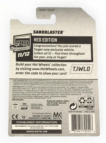 Vista 2 de Hot Wheels Sandblaster, Edición Roja 11/12 [rojo] 215/250