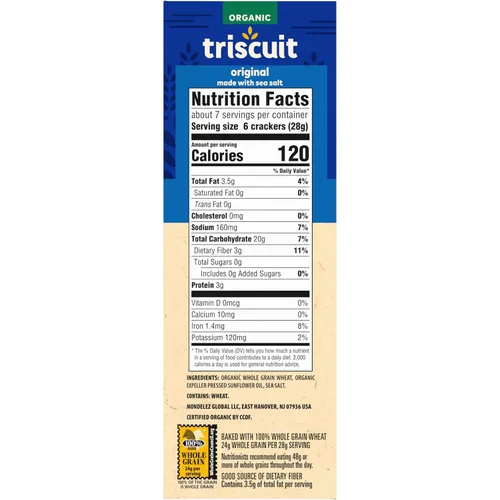 Vista 19 de Triscuit Galletas originales orgánicas) sin OMG, 7 onzas (paquete de 6)