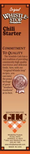 Vista 6 de Recetas originales de WhistleStop Cafe Mezcla de chile para principiantes 5 onzas (1 caja)