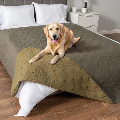 Vista 17 de PetAmi Funda de sofá impermeable para perros, manta impermeable para mascotas, funda reversible para muebles protector de sofá para cama de gato