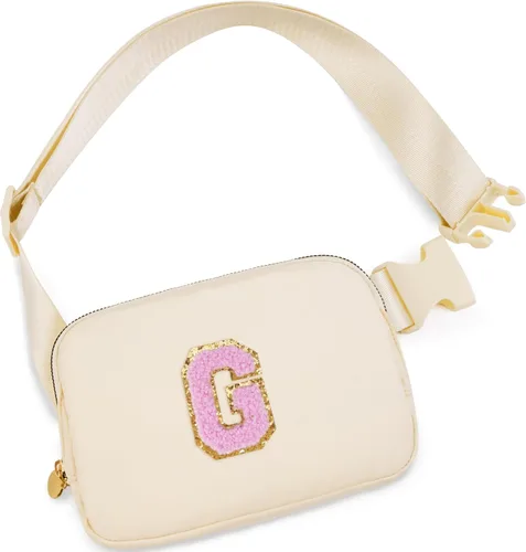 Vista 121 de Bolsa de cinturón para niñas y mujeres, bolsas cruzadas, riñonera, riñonera personalizada, Negro, Small