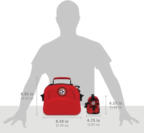 Vista 7 de Be Smart Get Prepared Kit de primeros auxilios de emergencia de 398 piezas + mini kit adicional incluido: ideal para oficina, hogar, automóvil