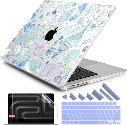 Vista 10 de DONGKE Funda para M5 MacBook Pro de 14 pulgadas 2025 2024-2021 M4 M3 M2 M1, cubierta de carcasa dura de plástico compatible con A3434 A3112 A3401