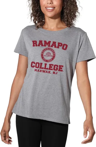 Vista 206 de Colección oficial de camisetas sueltas con logotipo de círculo envejecido universitario para mujer, jaspeado atlético