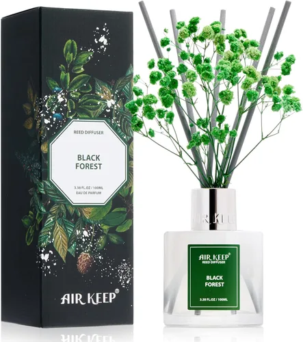 Vista 55 de Airkeep Difusor de varillas de 3.38 onzas (3.4 fl oz), juego de difusor de varillas perfumadas de lino limpio y vainilla de cachemira, difusor