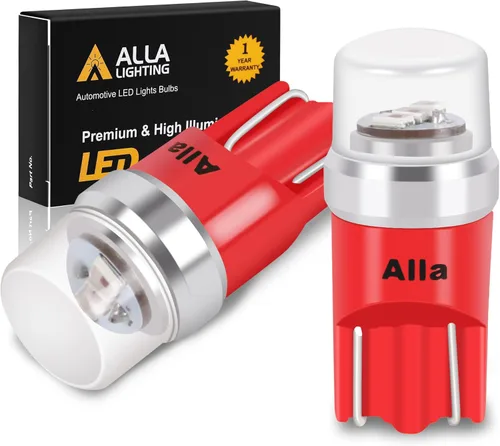 Vista 10 de Alla Lighting Mini bombillas LED T10 168/194 avanzadas de 12 V, licencia, interior, mapa, cúpula, carga de maletero, luces de paso W5W 2825 175 158