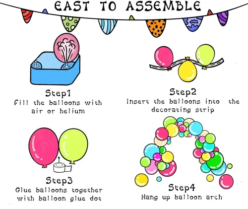 Vista 7 de Kit de guirnalda de arco de globos rojos, blancos y azules, 123 globos de confeti coloridos para cumpleaños, aniversario, baby shower, compromiso