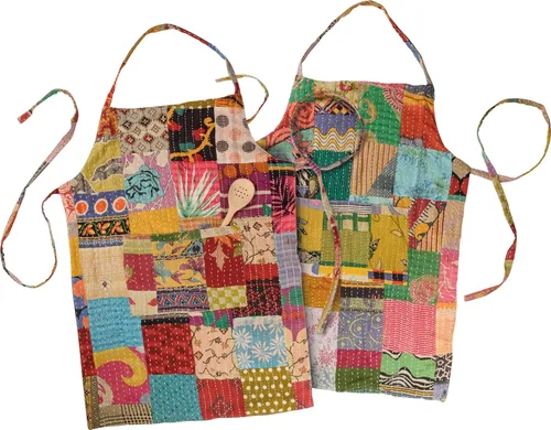 Vista 2 de Primitives by Kathy Delantal con temática de abejas para mujer, blanco, talla única que se adapta a la mayoría, Blanco