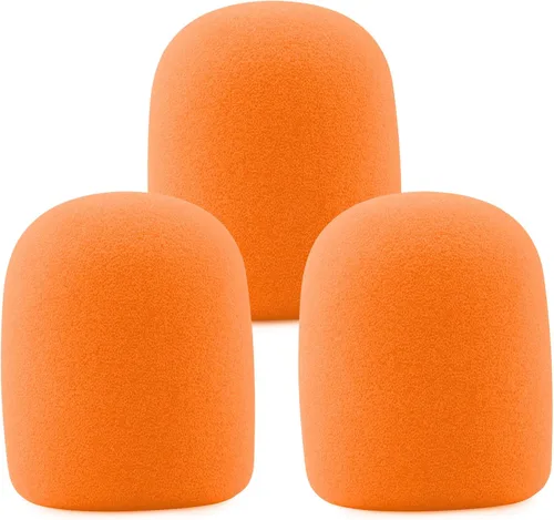 Vista 6 de LEFXMOPHY SM57 - Parabrisas de repuesto de espuma de micrófono para Shure SM57, filtro pop de micrófono vocal, funda negra con cancelación de ruido