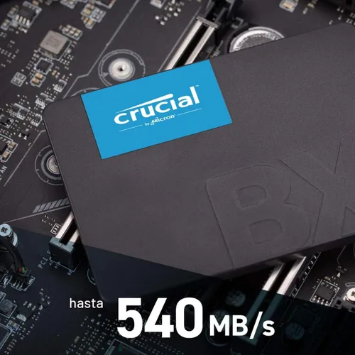 Vista 7 de Crucial BX500 2TB 3D NAND SATA SSD interno de 2.5 pulgadas, hasta 540MB/s - CT2000BX500SSD1, unidad de estado sólido