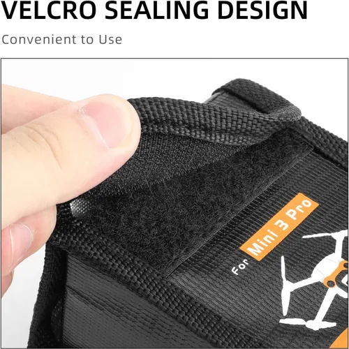Vista 4 de Bolsa de batería Mini 3 4 Pro Lipo para DJI Mini 4 Pro/Mini 3 Pro/Mini 3 RC Cámara Drone Accesorios a prueba de fuego a prueba de explosiones