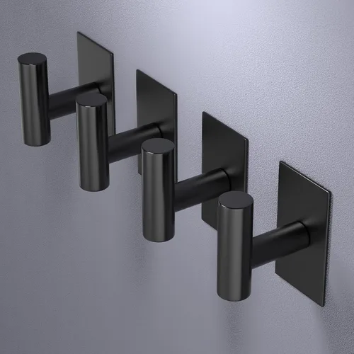 Vista 3 de VAEHOLD - Ganchos adhesivos de pared para toallas, resistentes, impermeables, para colgar abrigos, ropa, gancho de pared para armario para cocina