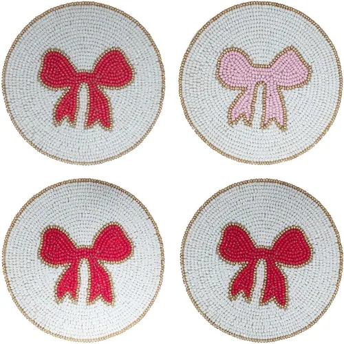 Vista 11 de Folkulture Juego de 4 posavasos de resina, decorativos, bohemios, bonitos, para mesa de café, impermeables, accesorios modernos multiusos