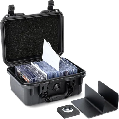 Kiorafoto Toploader - Caja de almacenamiento, funda rígida impermeable IP67 para más de 100 cargadores superiores de 3 x 4 pulgadas o más de 20