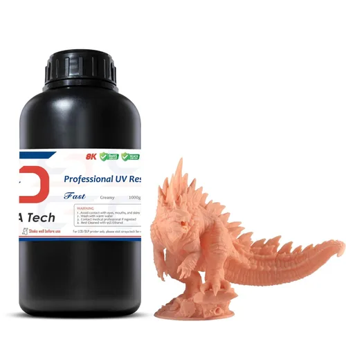 Siraya Tech Resina de impresora 3D rápida similar a ABS de 405 nm, curado UV, no frágil, alta precisión, líquido de impresión 3D, resina de