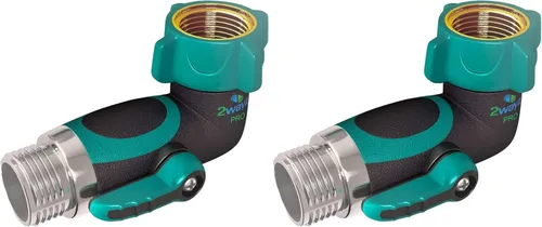 Vista 11 de 2WAYZ Conector de manguera de jardín resistente con interruptor de encendido/apagado, adaptador de control de flujo de agua para uso en exteriores