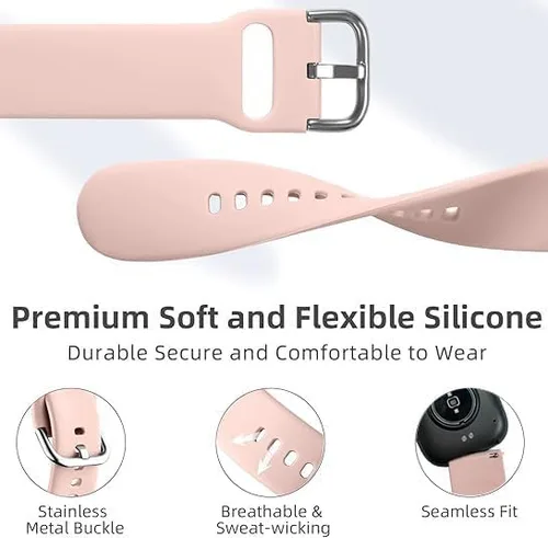 Vista 2 de AR-01 - Correas de reloj inteligente, correas ajustables de silicona suave compatibles con Fitpolo AR-01, Aeac AR-01 Smartwatch (paquete de 5)