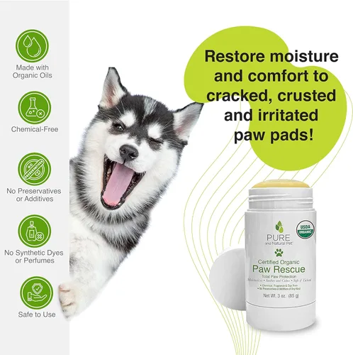 Vista 4 de Bálsamo orgánico certificado por USDA para rescate de patas/patas