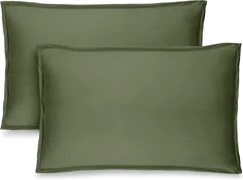 Vista 28 de Bare Home Fundas de almohada estándar – Juego de 2 – Microfibra ultrasuave 1800 premium – Doble cepillado – Resistente a las manchas y a